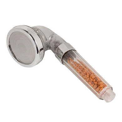 Лейка душевая, поликарбонат/нерж.сталь, L-22см, ø-8см, фильтрация-ионная, 0-80°С, 3 режима:дождь/SPA/комплексный, экон. воды до 30% ISMA ISMA-SK-00599