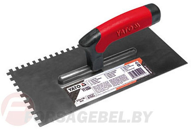 Гладилка 275х130 мм зуб 6х6 мм нерж. Yato YT-5202