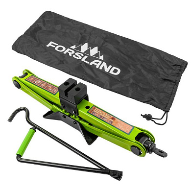 Домкрат механический ''ромб'' 2 т, 115-400 мм, L-420 мм в водоотталкивающем чехле Forsland Forsland-10152D