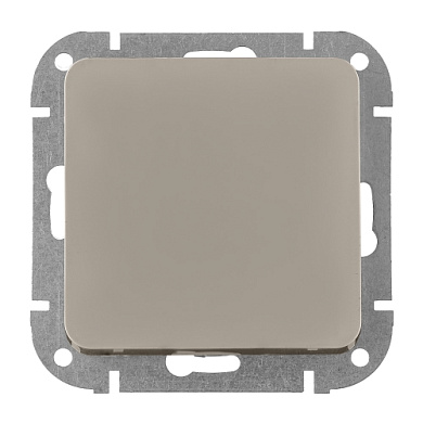 Выключатель 1 клав. проходной (скрытый) песочный Astrum Bylectrica С6 10-3561 песочн