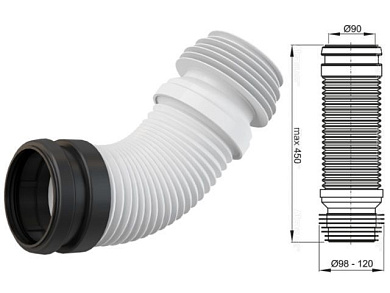 Стоковое колено 90/110, Alcaplast M9006
