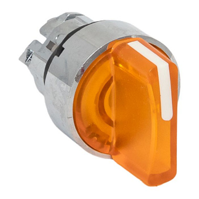 Исполнительный механизм переключателя ХB4 желтый на 2 положения с фиксацией, с подсветкой с короткой ручкой EKF PROxima XB4BD2FL-Y