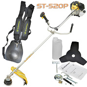Триммер бензиновый, 2600 Вт/3,6 л.с., 52 см.куб., 9300 об/мин, ранцевый ремень, лёгкий стартер SCORPION ST-520P