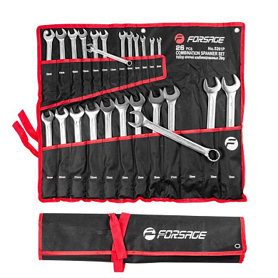 Набор ключей комбинированных 25 пр., 6-30, 32 мм Forsage F-5261P