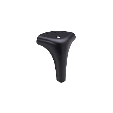 Опора меб. мет. OLYMPIA h120 угловая черный AKS 90956