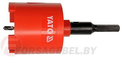 Cверло алмазное корончатое d82 мм HEX Yato YT-6046