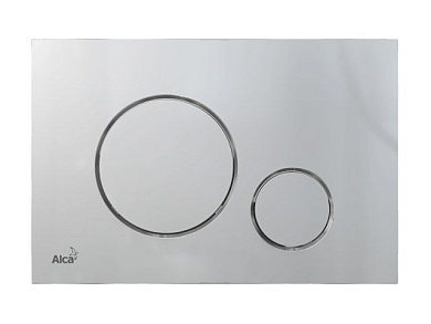 Кнопка управления для систем инсталляции, Хром-матовая, Alcaplast M672