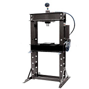 Пресс гидравлический с манометром напольный 30 т, ручной/пневм привод, 0-840 мм RockForce RF-30002 BIG(дерев)