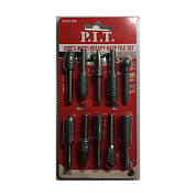 Набор шарошек стальных по дереву 10шт хвостовик 6 мм PIT APLS13-10PC
