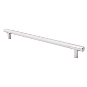 Ручка меб. скоба пластик. PS15/C15 448 хром+металлик AKS 52910