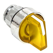 Исполнительный механизм переключателя ХB4 желтый на 3 положения с фиксацией, с подсветкой с короткой ручкой EKF PROxima XB4BD3FL-Y