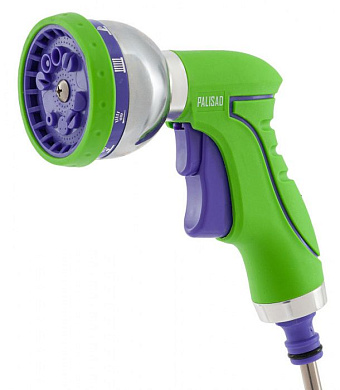 Пистолет-распылитель, 9 режимов полива, металлический корпус Palisad 652635