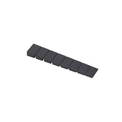 Клин мебельный 100х20х7мм подкладной обламываемый чёрный пластик для выравнивания мебели PL 88904