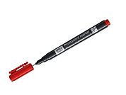 Маркер перманентный красный, тонкий металл. наконечник, 0,5мм, толщ. линии 0,5 мм, красный OFFICESPACE 270907