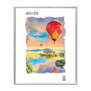 Фоторамка Zebra, 40х50 см, алюминий, со стеклом, серебристый