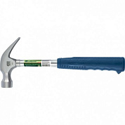 Молоток-гвоздодер металлическая трубчатая обрезиненная рукоятка Сибртех