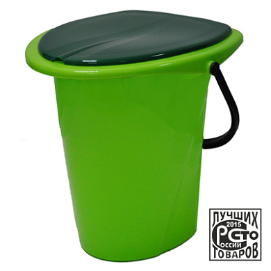 Ведро-туалет Smart Solution 17 л фисташковый Пластик Репаблик ING30001СЛ-7РS