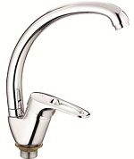 Смеситель для кухни, цинк, хром Ledeme L5968-B