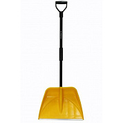 Лопата снеговая ''Профи'' в сборе, ковш желтый 555х410 мм, с алюминиевым черенком, L 1410 мм PROTEX 4607148790556