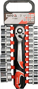Набор торцевых головок 1/2'' 19 пр. Yato YT-38681