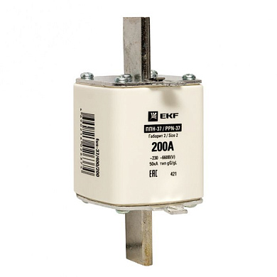 Плавкая вставка ППН-37 400/200А габарит 2 EKF fus-37/400/200