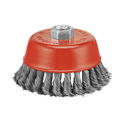 Щетка чашечная витая 80x0,5мм, M14 PIT APLS12-R080