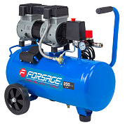 Компрессор поршневой с прямым приводом, 2 цилиндра, безмасляный, ресивер 24 л, 1.1 кВт, 8 бар, 200 л/м, 230В Forsage F-BM20/24 UPH