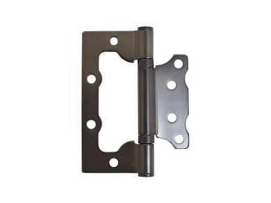 Петля накладная без врезки АЛЛЮР 100х75 2BB MBN БЛИСТЕР 2,5мм графит 2 шт УЗК 12161