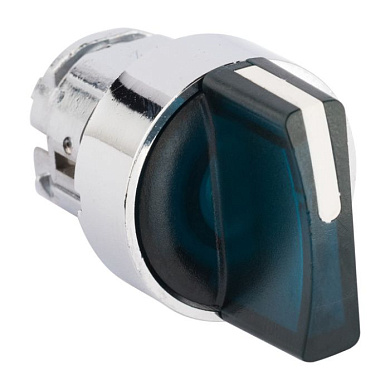 Исполнительный механизм переключателя ХB4 синий на 3 положения с фиксацией, с подсветкой с короткой ручкой EKF PROxima XB4BD3FL-B