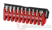 Набор бит TorxPlus Tamper Resistant (5-лучевых с отверстием) 10 пр. 1/4'' Force 21013