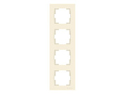 Рамка 4-ая вертикальная кремовая, RITA, Mutlusan 22208002402