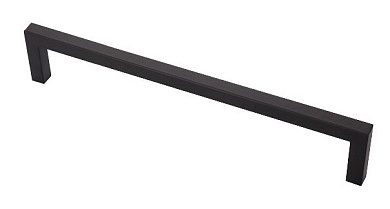 Ручка мебельная скоба мет. KUBIC 256 черный, AKS 74269