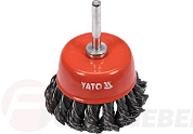 Щетка-крацовка витая ''ЧАШКА'' 65 мм YATO YT-47518