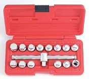 Набор для откручивания сливных пробок 15 пр. 3/8'' Force 915G2