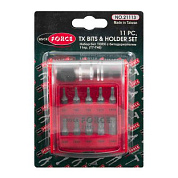 Набор бит Torx с битодержателями 11 пр. Т7-Т40 1/4'' RockForce RF-21113