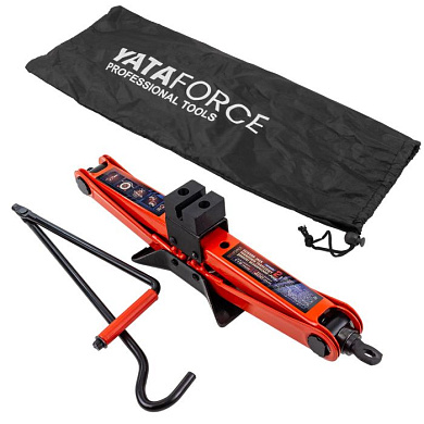 Домкрат механический ''ромб'' 2 т, 115-400 мм, L-420 мм в водоотталкивающем чехле YATAFORCE YF-10152D