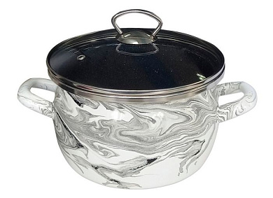 Кастрюля "Шейк Бл-Черн" 3,0л Сантэкс 1-2430111(Сер.гр)(БЧ)