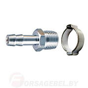 Переходник, наруж. резьба 1/2"-"елочка" 10 мм, с обжимным кольцом FUBAG 180264 B