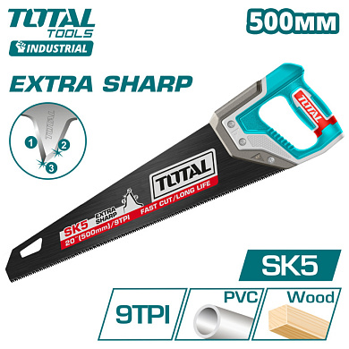 Ножовка по дереву 500 мм TOTAL THT55208