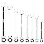 Набор комбинированных трещоточных ключей RW01 8-19 мм SET 8 DEKO 065-0549