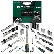 Набор инструментов с телескопическими трещотками 108 пр. 1/4''&1/2'' 6-гр. RockForce RF-41082-5L