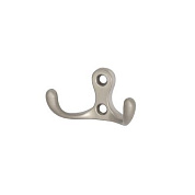 Крючок меб. двухрожковый мет. WP19 сатин AKS 23342