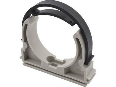 Клипса, опора для труб ПП D32 c лентой, сер. FV Plast AA979032000