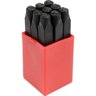 Набор клейм цифры 6 мм 9 шт Yato YT-6854