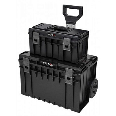 Тележка 2-х сегментная со съемными ящиками 585х425х645 мм Yato YT-09162