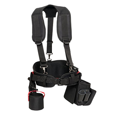 Пояс монтажника с 3 сумками и разгрузочными ремнями С-15 EKF Professional C-15