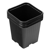 Горшочек для рассады, 90 х 90 х 95 мм, полистирол, 5 шт. Россия 64340