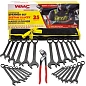 Набор комбинированных ключей 6-32 мм, пассатижи 250 мм, 26 пр WMC TOOLS WMC-5261P+1 BLACK