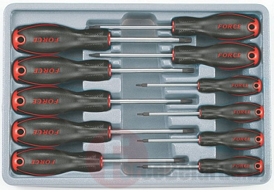 Набор отверток Torx TR (с отверстием) T6H-T40H 11 пр. Force 2119T