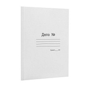 Папка-скоросшиватель "Дело" KT 0.6, без завязок, белая